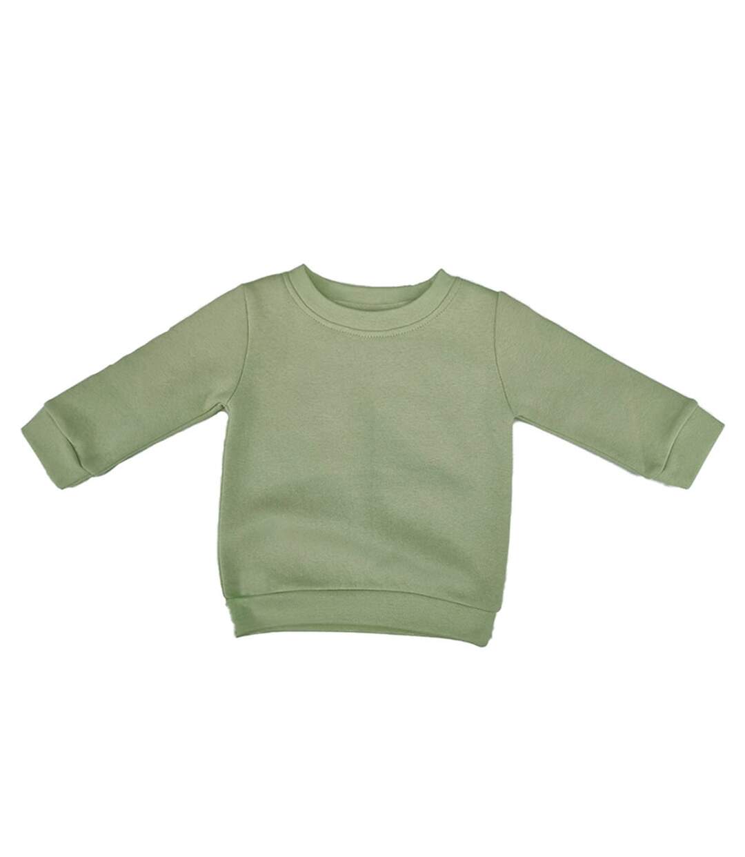 Sweat essential bébé vert kaki clair Babybugz-1