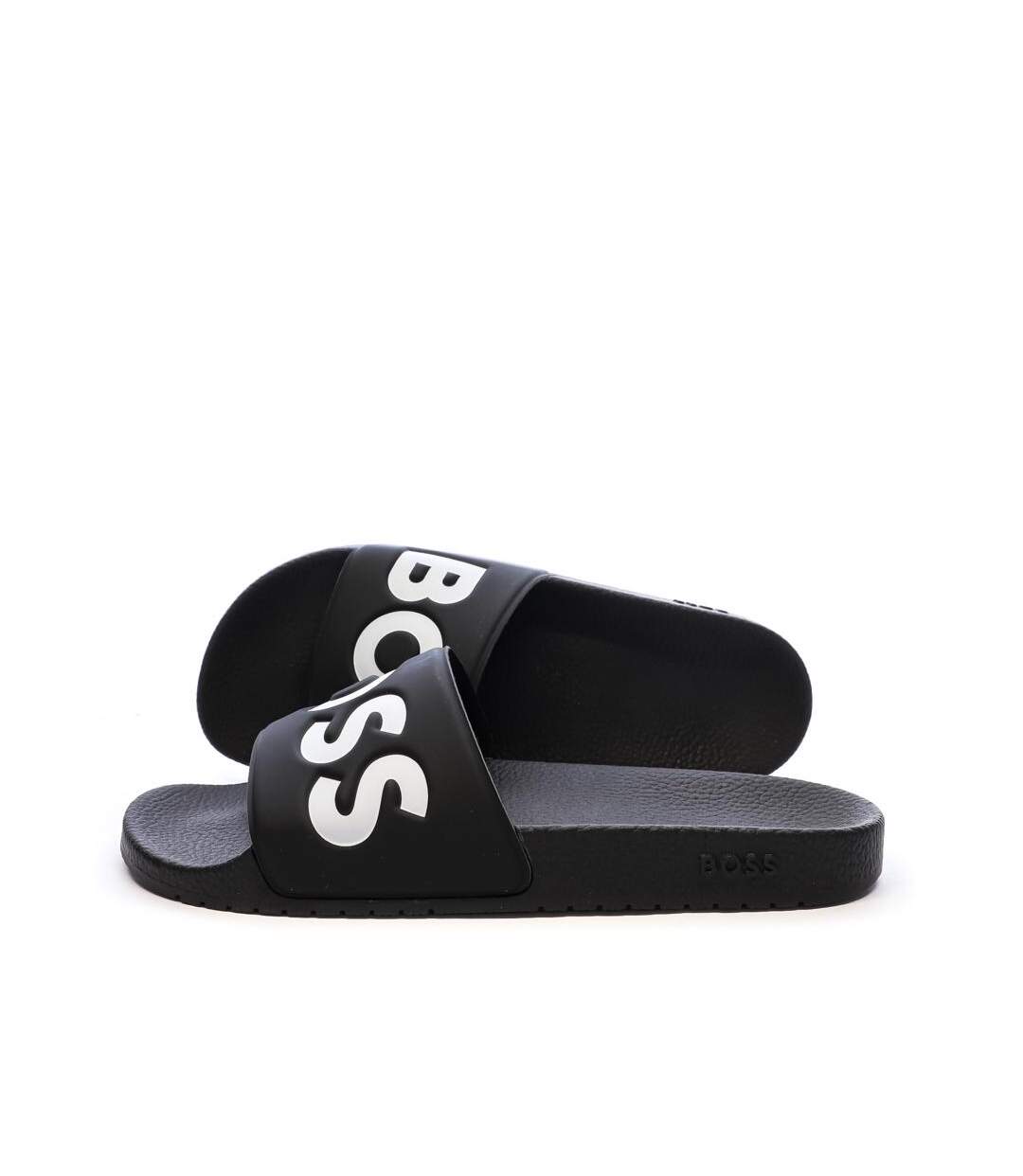 Claquettes noir homme hugo boss aryeh-1