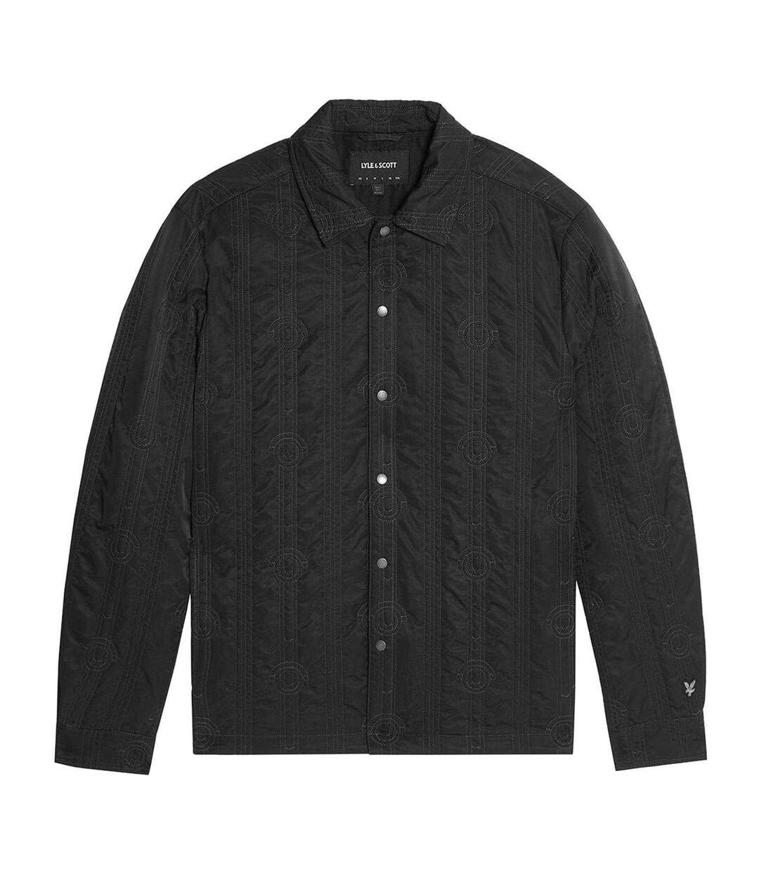 Surchemise À Boutons-pression Motif/style Géométrique Homme Noir Imprimé Lyle & Scott-1