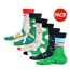 Pack Of 6  Mens Golf Ball Cotton Socks  Multicoloured Soxy-2