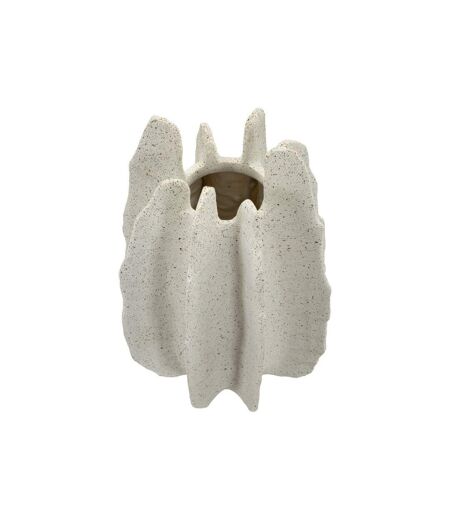 Vase Design en Résine Ester 40cm Blanc