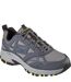 Skechers Mens Hillcrest Leather Sneakers (Charcoal/Black) - UTFS9567