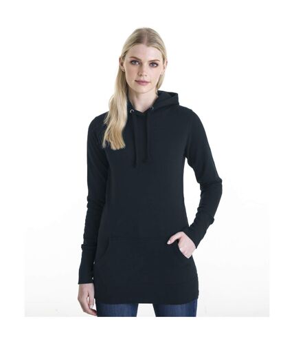 Awdis Girlie Womens Longline Hooded Sweatshirt / Hoodie (New French Navy) - UTRW167