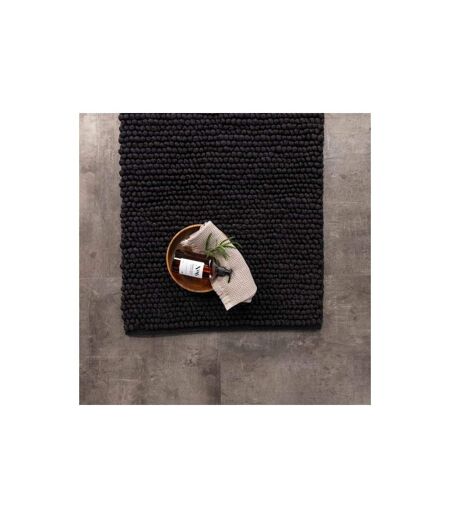 Tapis de Salle de Bain Wilmer 50x80cm Noir