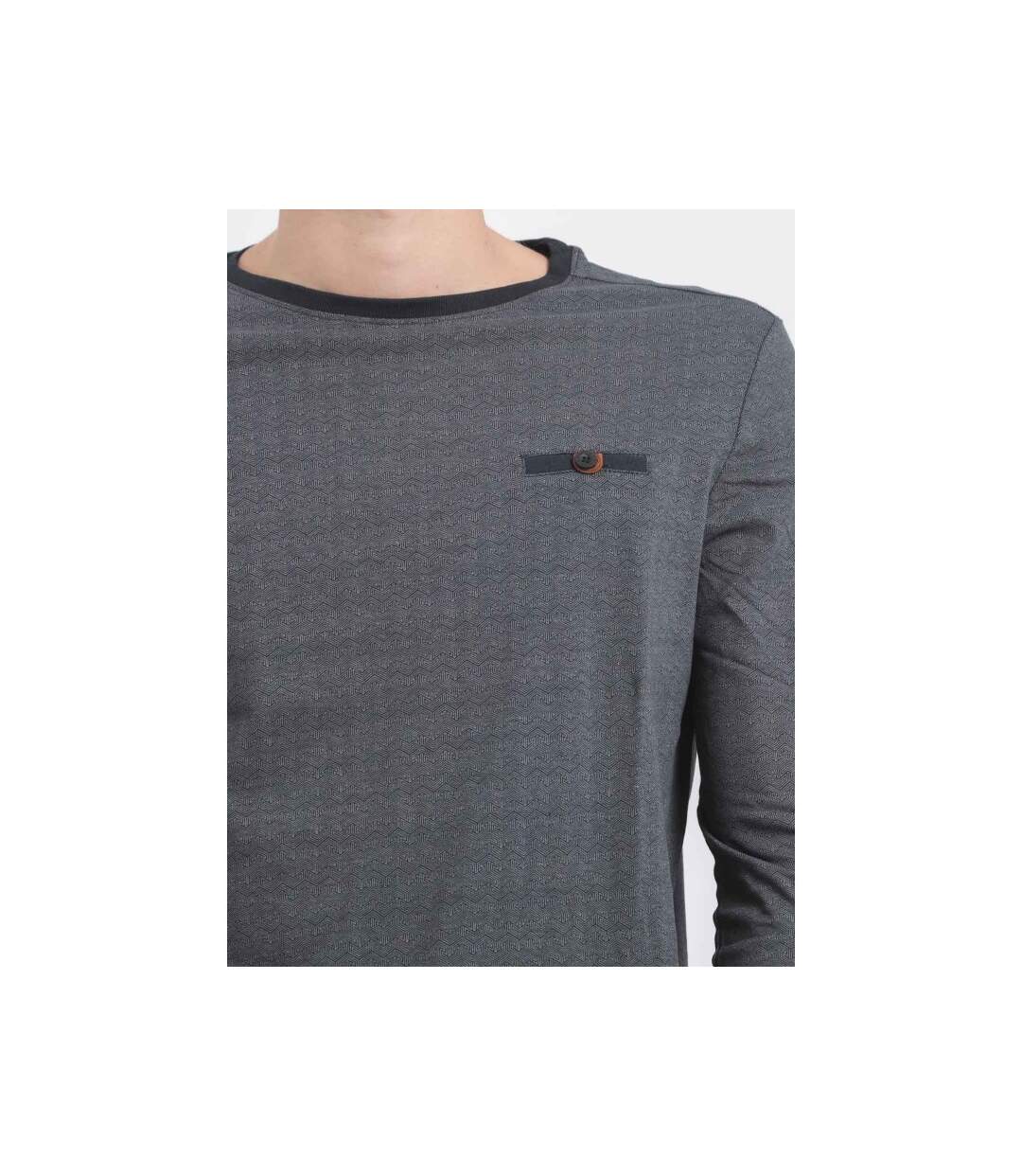 T-shirt manches longues col rond pur coton JACOU-3