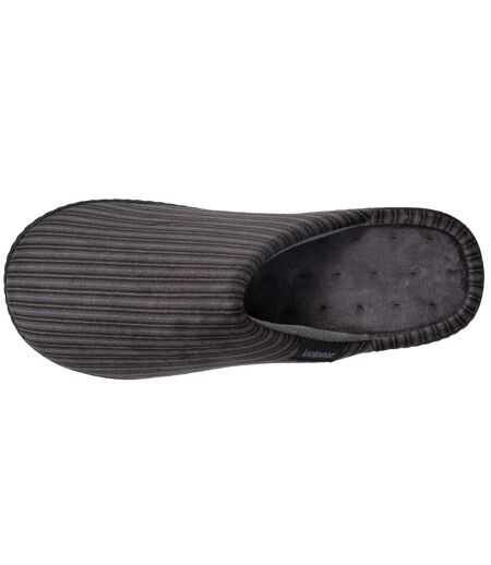 Isotoner Chaussons Mules homme velours semelle ergonomique soutien voûte plantaire