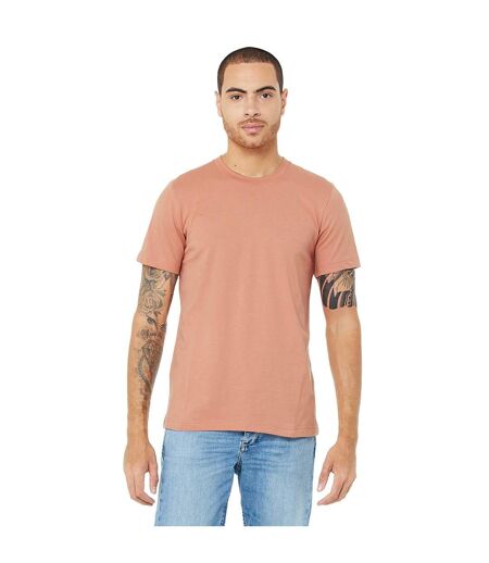 Canvas T-shirt Jersey Hommes Terre Cuite Bella + Canvas