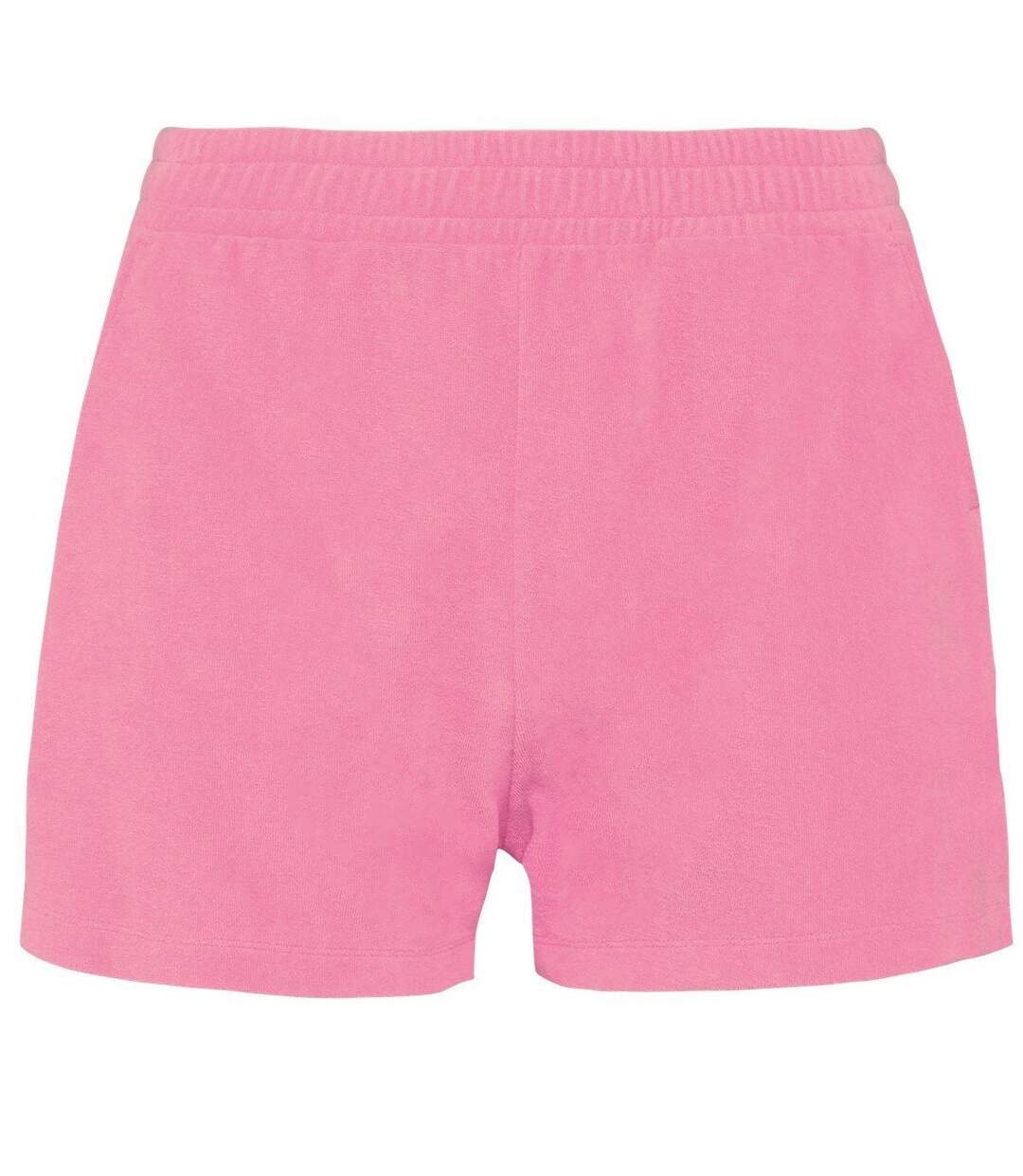 Short écoresponsable en éponge - Femme - PAT728 - rose candy-1