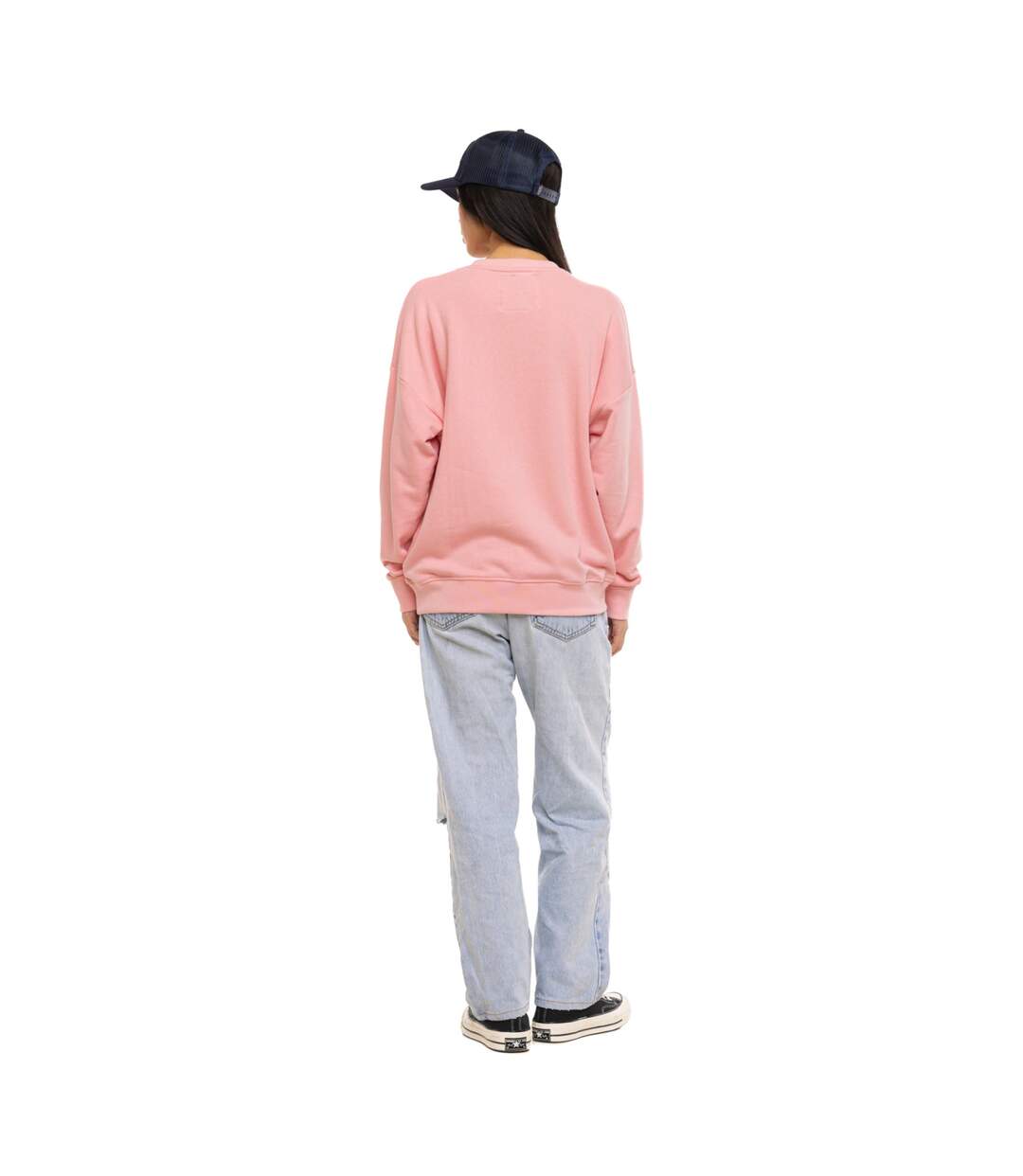 Sweat femme relax fit col rond avec print devant College Vondutch-5