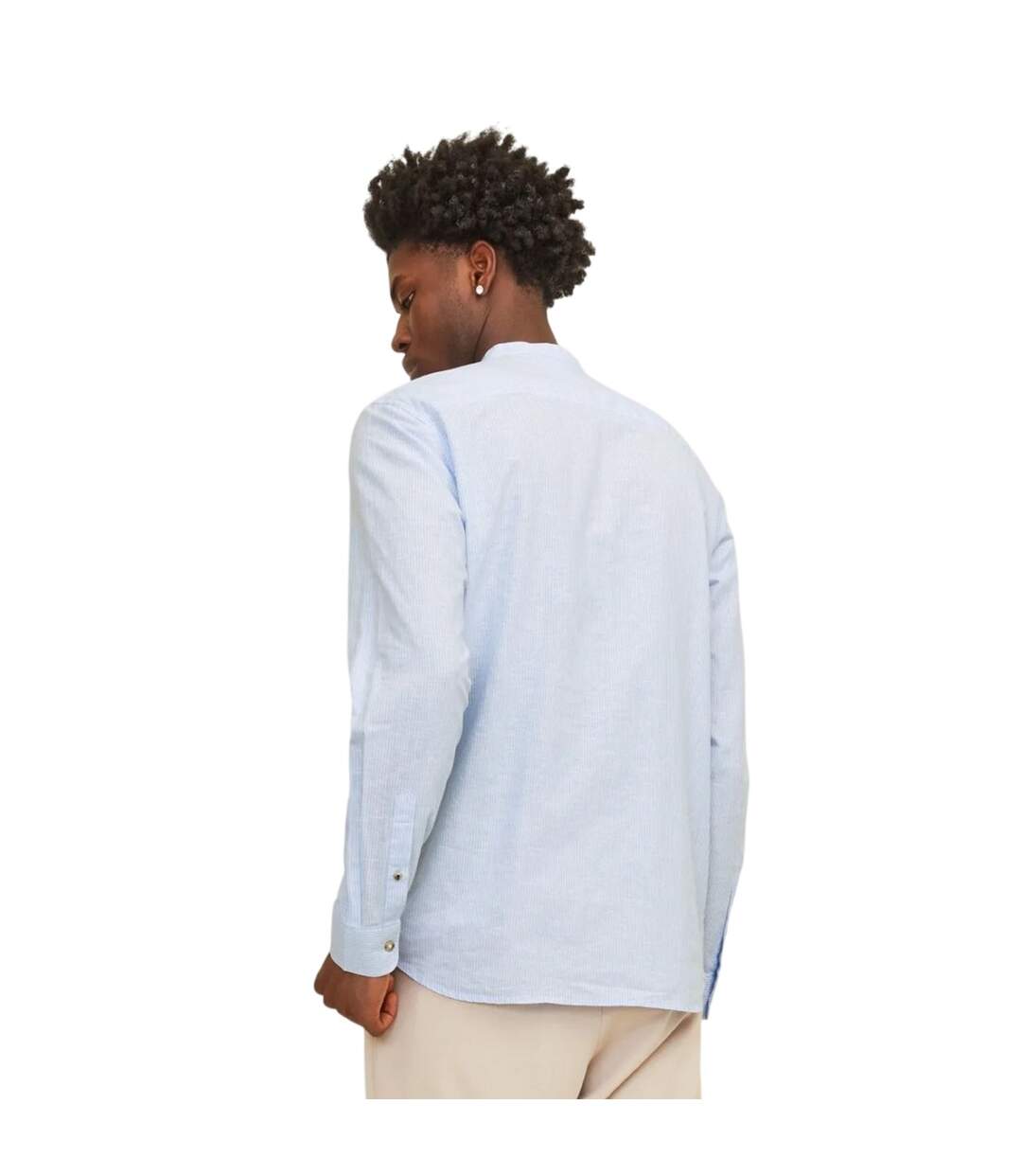 Chemise Manches Longues Homme Bleu Mer Jack And Jones-3