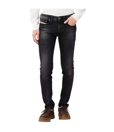 Jean Motif Délavé Sleenker Homme Noir Diesel