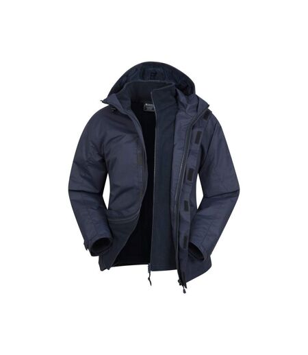 Mountain Warehouse Mens Fell 3 in 1 Water Resistant Jacket (Navy)