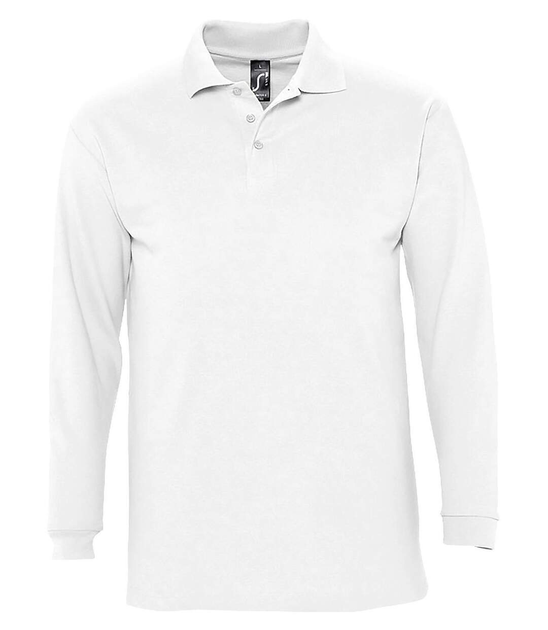 Polo manches longues - Homme - 11353 - blanc