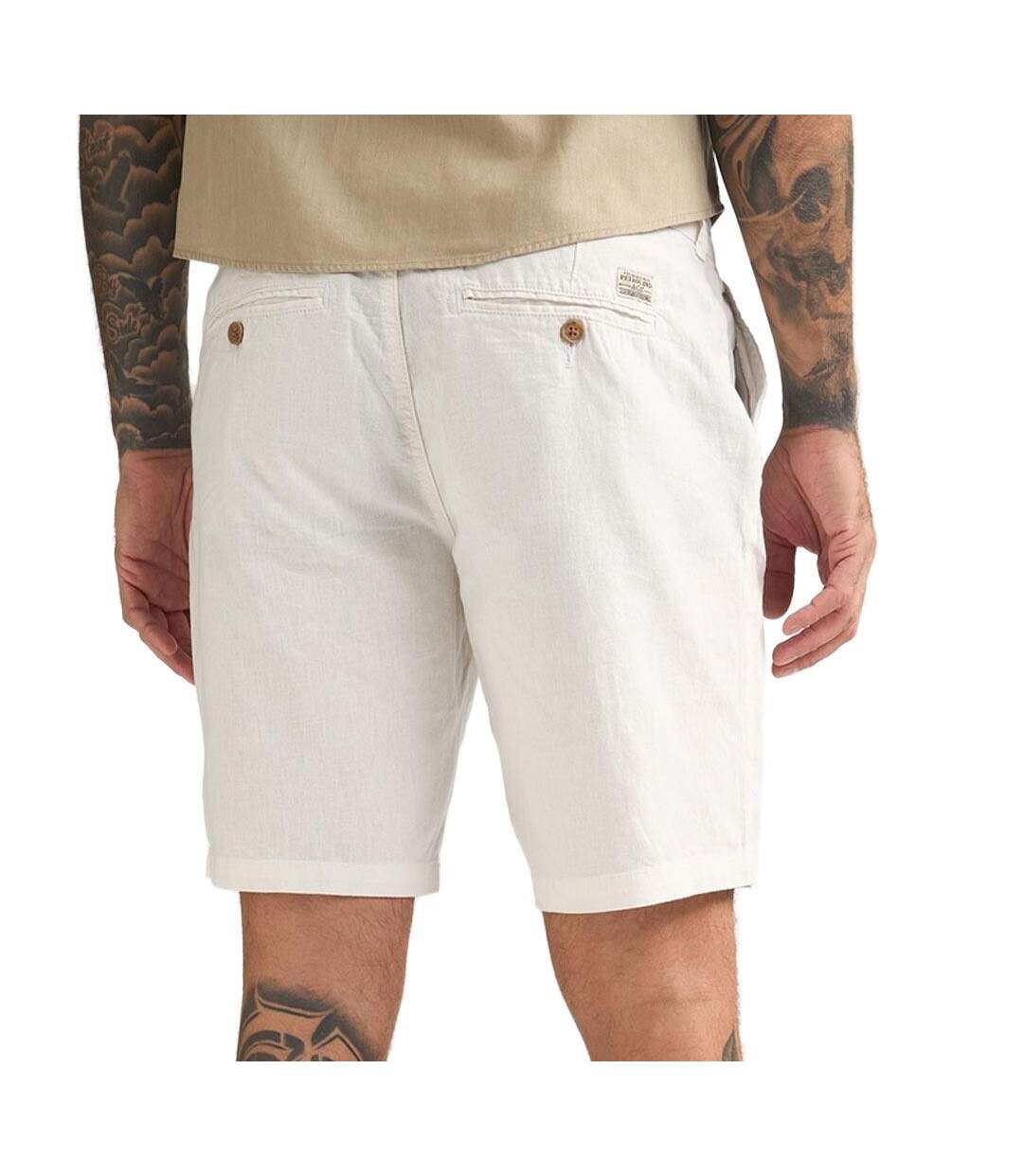 Short blanc homme petrol industries sho538-2