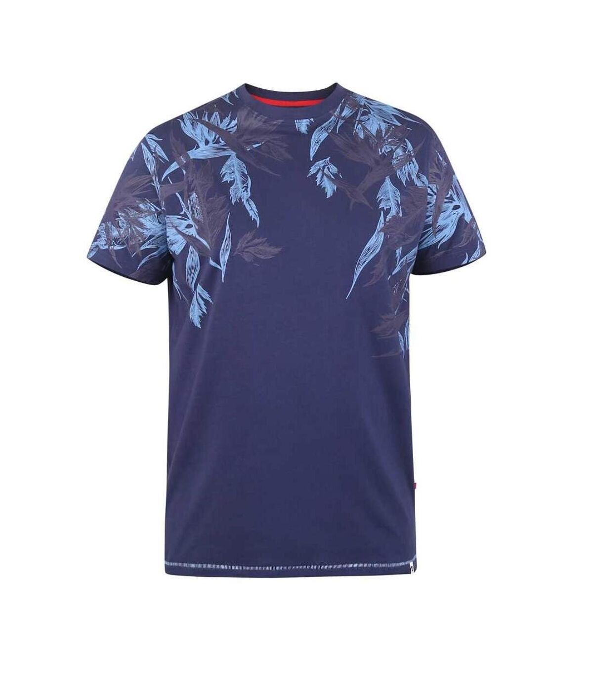 Duke Mens Bromley D555 Floral Kingsize T-Shirt (Navy) - UTDC345