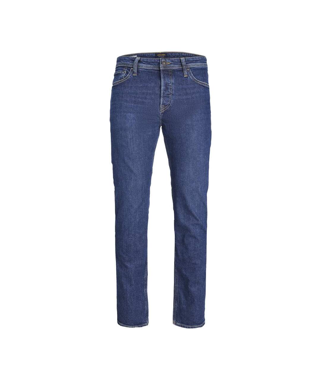 Jean slim bleu foncé homme jack & jones mike-3