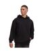 Mens Loose Fit Hoodie Black Build Your Brand-1