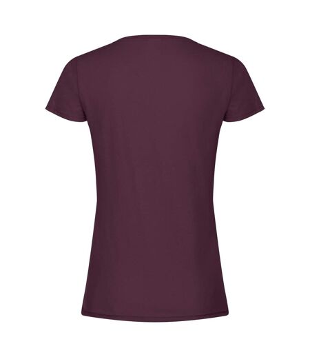 T-shirt Femme Bordeaux Fruit Of The Loom