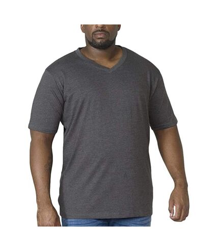 Duke - T-shirt col V Signature - homme (Gris foncé) - UTDC184