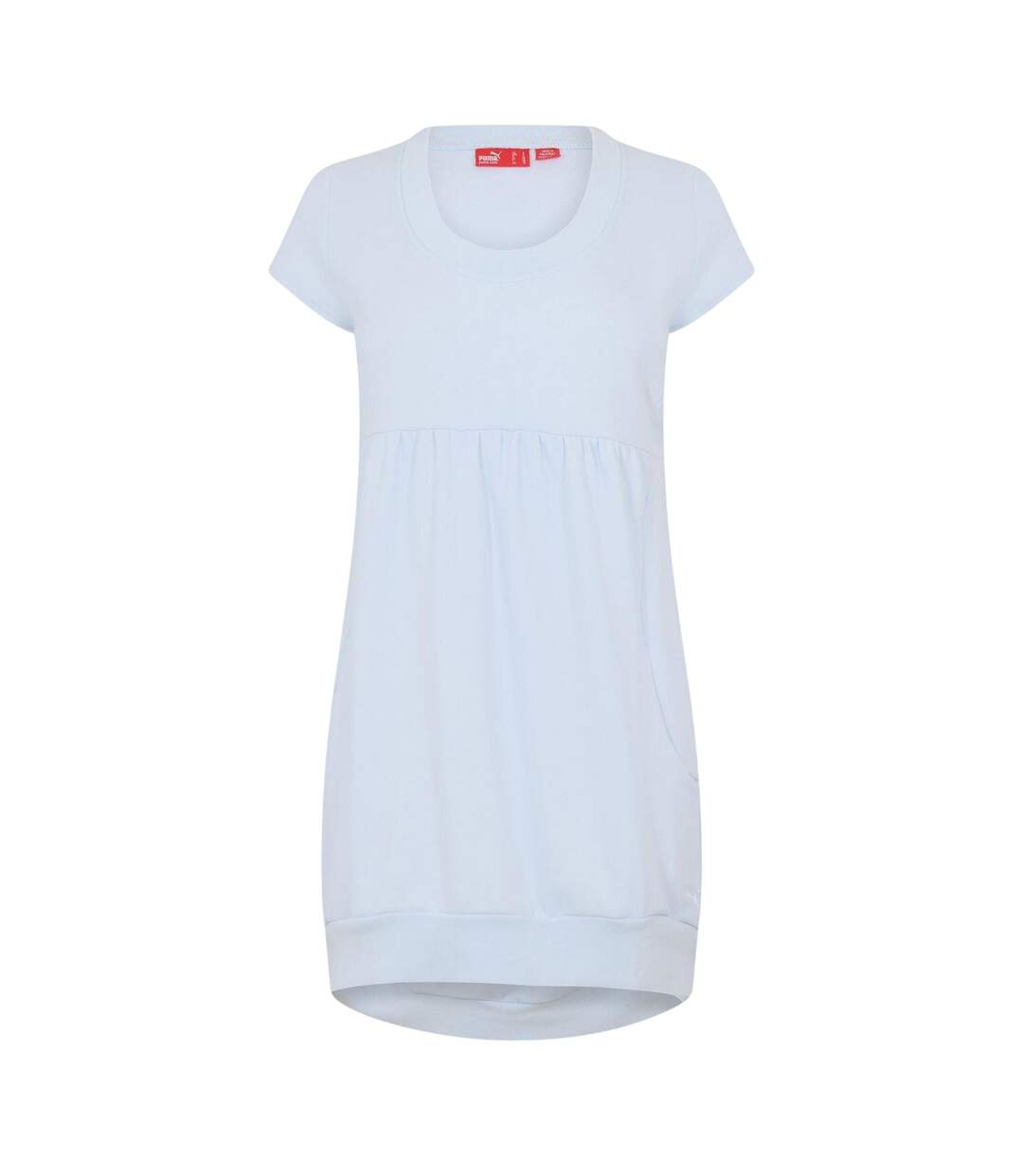 Womens/ladies Relaxed Fit Sweat Dress White Puma-1