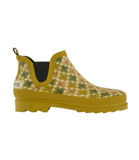 Womens/ladies Orla Kiely Daisy Wellington Boots Yellow Regatta