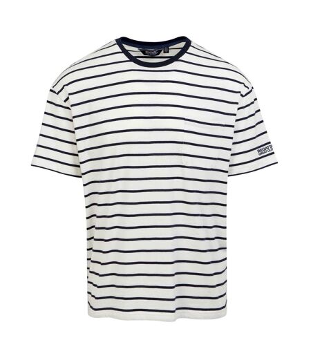 T-shirt shorebay homme blanc / bleu marine Regatta