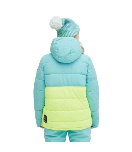 Blouson De Ski Motif Bloc De Couleurs Femme Bleu Vert O´Neill