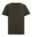 Mens Fingal Edition Marl T-shirt Dark Khaki Regatta-1