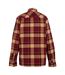 Veste Chemise Motif/style À Carreaux Spennith Homme Pourpre Foncé Vanille Clair Regatta-3