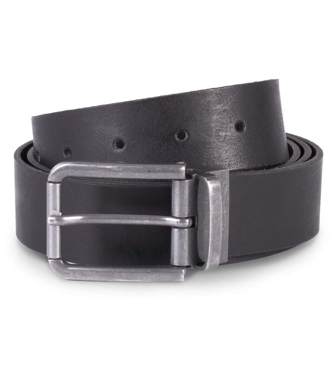 Ceinture cuir bord franc- KP812 - noir - 350 mm-2