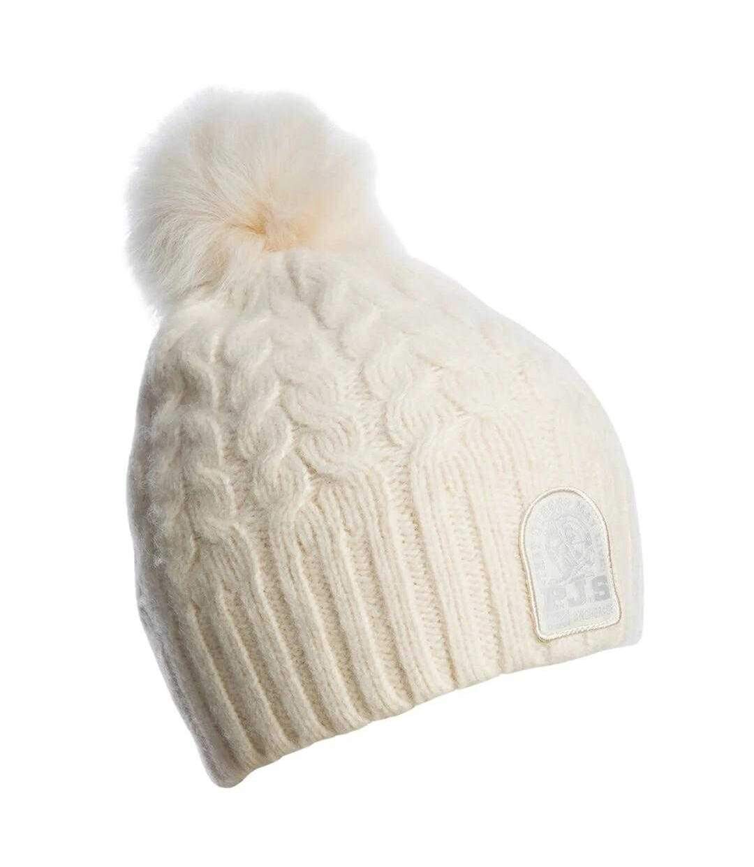 Chapeau Hiver Motif/style Maille Torsadée Femme Vert Pâle Parajumpers-2
