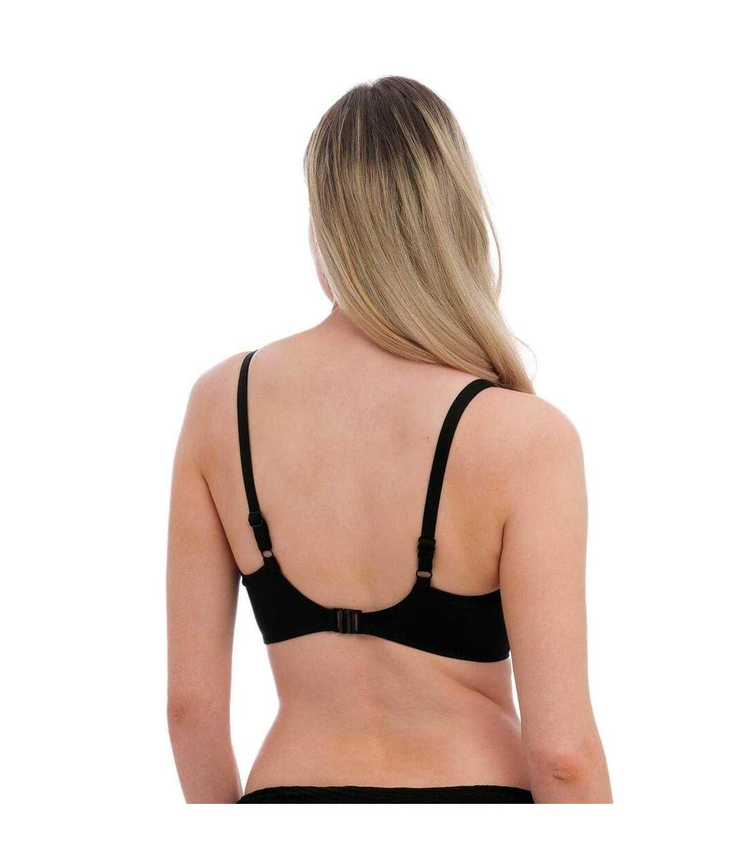 Womens/ladies Twist Full Cup Bikini Top Black Fantasie-3