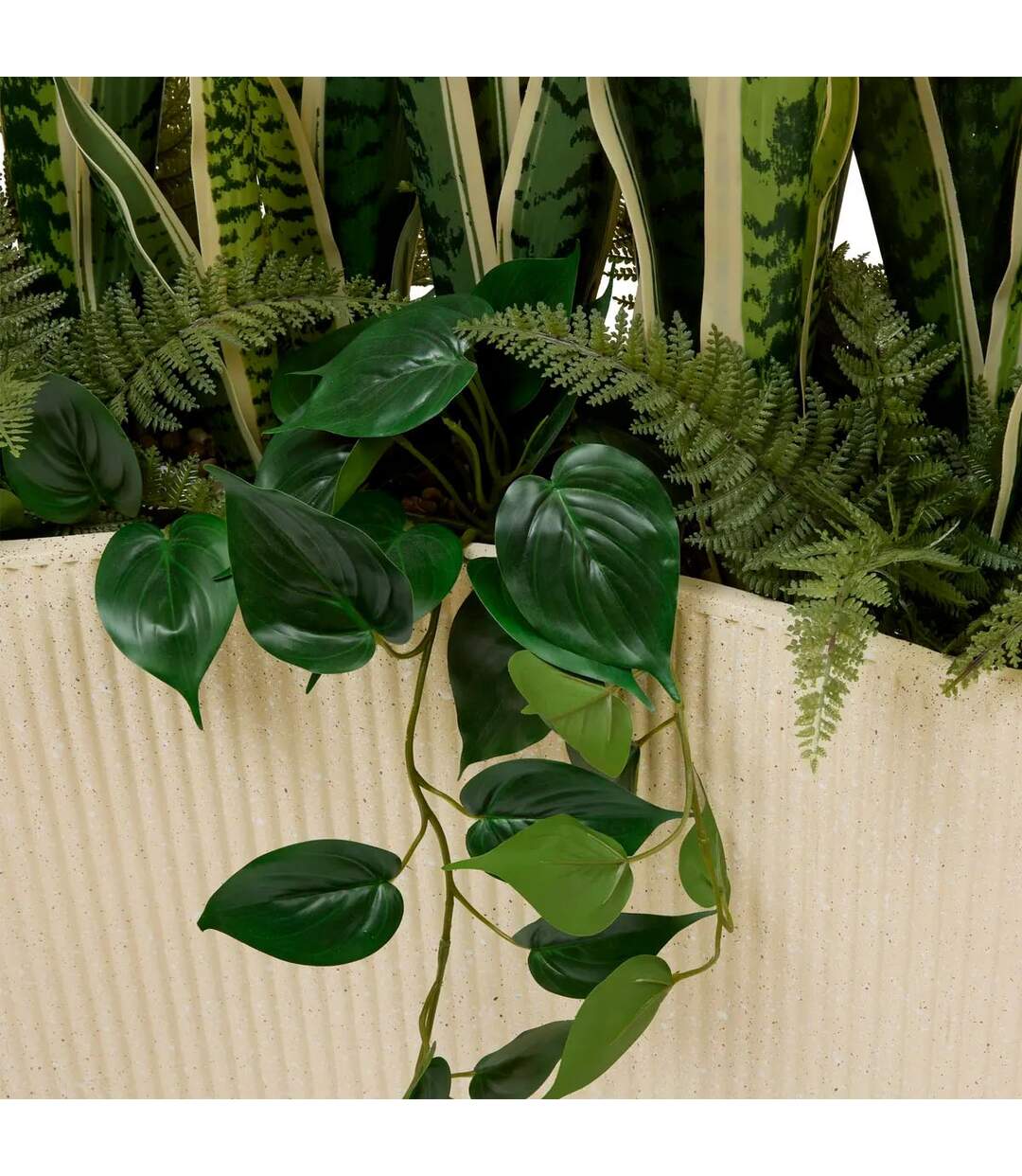 Sansevieria Artificielle en Pot Sky 163m Vert & Beige-3
