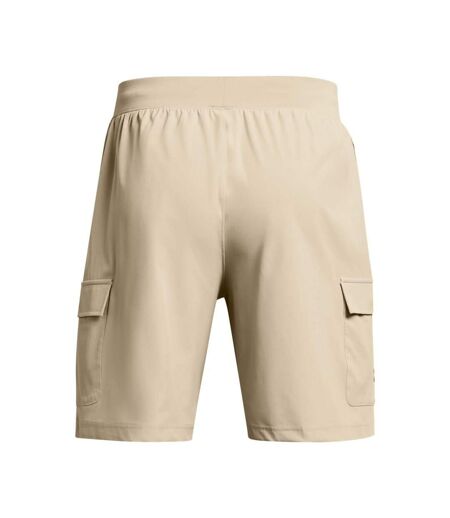 Mens Woven Stretch Cargo Shorts Brown Under Armour