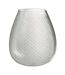 Vase Design en Verre Carreaux 31cm Transparent-1