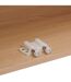 Armoire de salle de bain 2 portes avec miroir effet bois clair LIORA - Beige-5