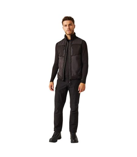 Mens E-volve Stretch Hybrid Body Warmer Ash Black Regatta