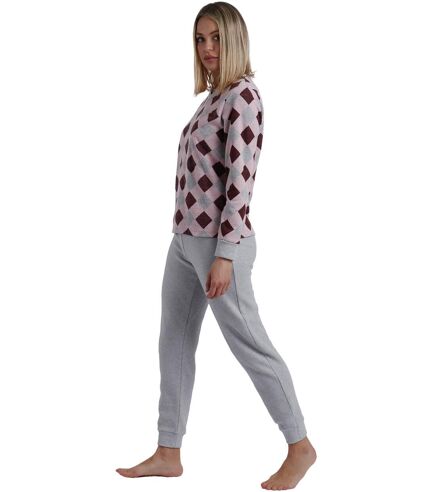 Pyjama tenue d'intérieur pantalon et haut manches longues Harlequin Admas