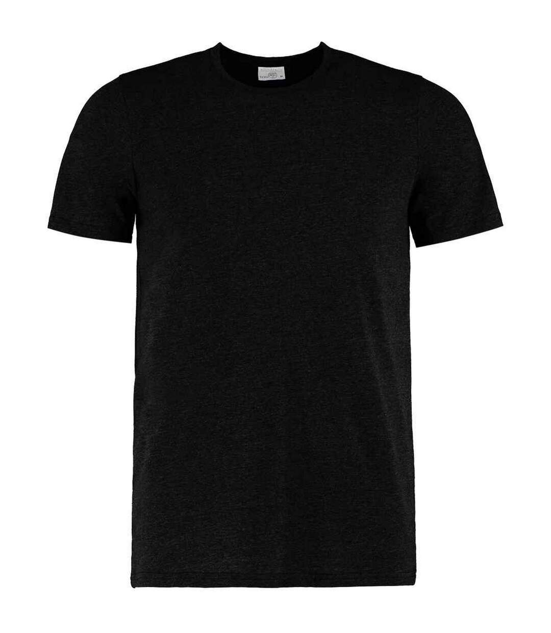 T-shirt homme noir chiné Kustom Kit-1