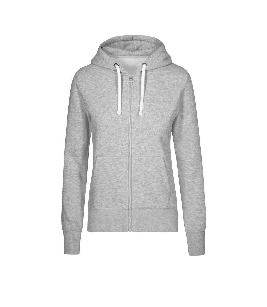 Veste À Capuche Femme Gris X.O By Promodoro-1