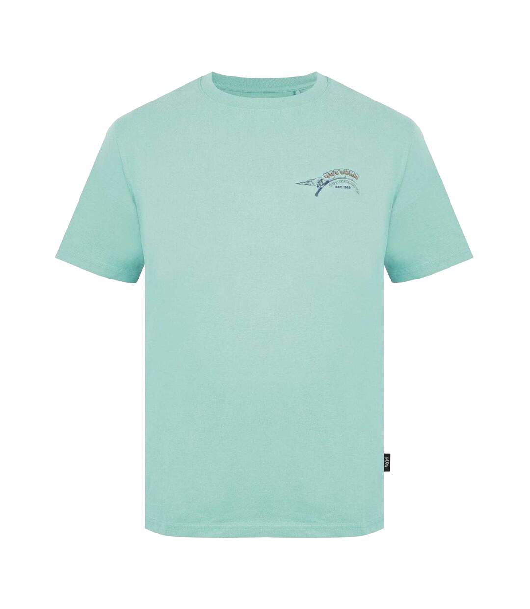 T-shirt Homme Turquoise Pâle Hot Tuna-1