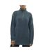 Pull 1/4 zip bleu femme vero moda mili-1