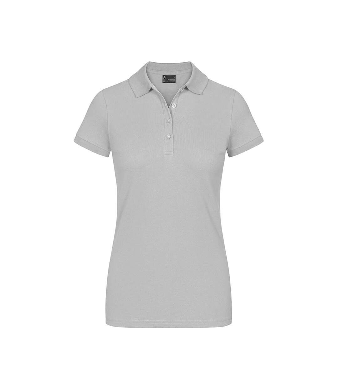 Polo Excd Femme Nouveau Gris Clair Uni Promodoro-1
