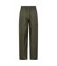 Mens pakka waterproof over trousers dark khaki Mountain Warehouse