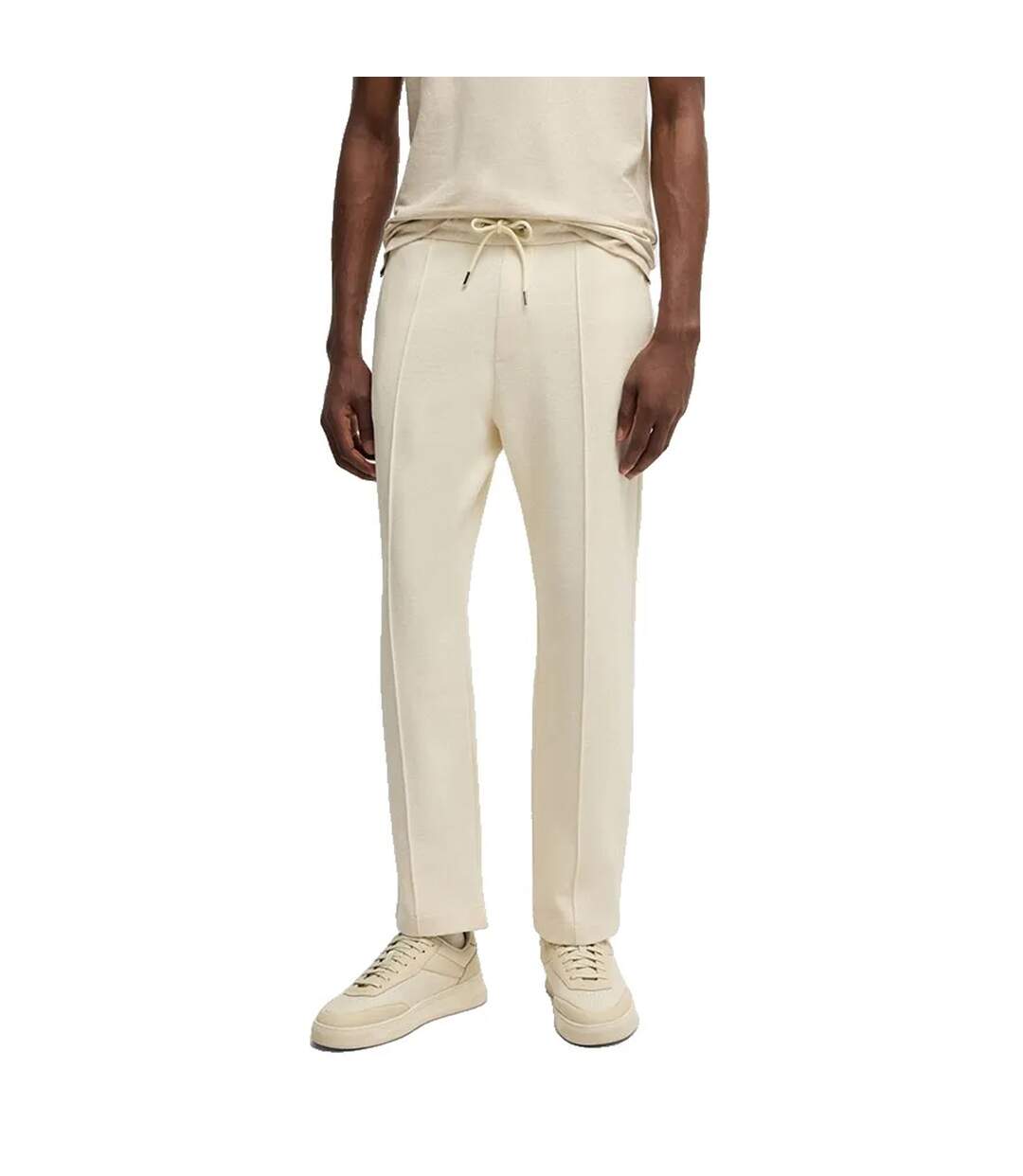 Mens Locsin Sweatpants White Blend Boss-1