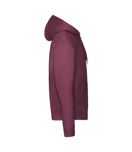 Veste À Capuche Premium Homme Bordeaux Fruit Of The Loom