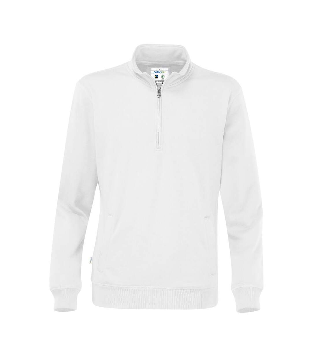 Sweat adulte blanc Cottover-1