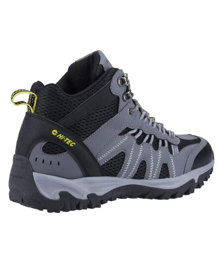 Bottines jaguar homme graphite / noir / blanc cassé Hi-Tec