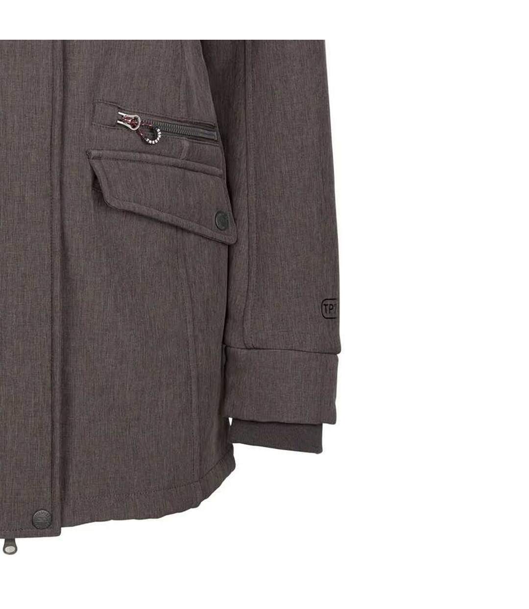 Veste Softshell Anza Femme Gris Foncé Chiné Trespass-4