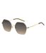 Unisex Adult Round Geometric Sunglasses 57cm Gold Boss-1